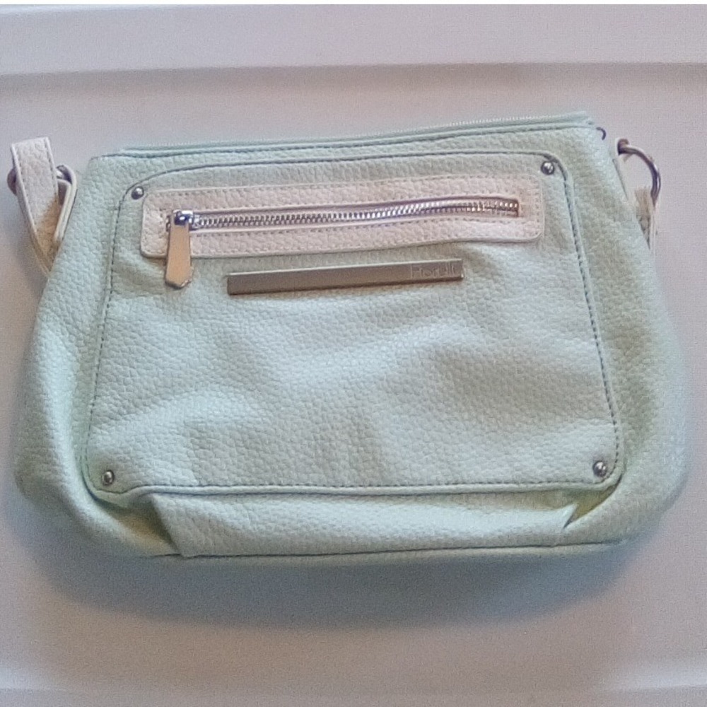 Fiorelli Crossbody Vegan Leather Mint Green Adjustable Strap Travel Casual Bag - Picture 8 of 8